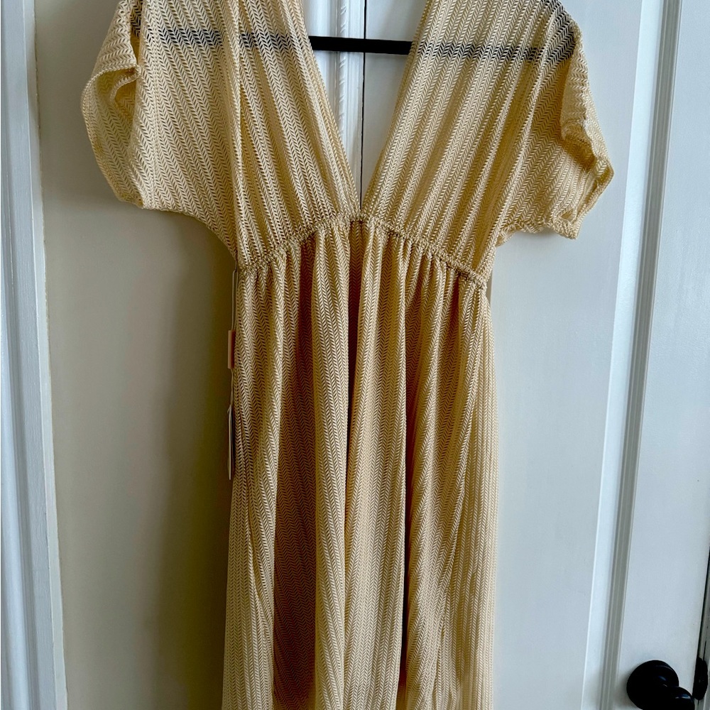 Tan women’s coverup new with tags